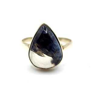 Dainty Pietersite Ring Sterling Silver